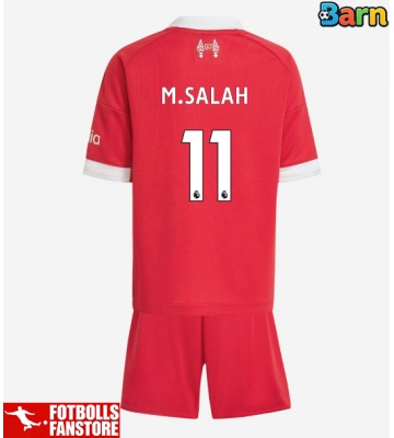 Liverpool Mohamed Salah #11 Hemmatröja Barn 2025-26 Kortärmad (+ Korta byxor)